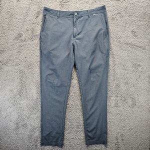 Linksoul Pants Mens Size 34R Gray Tapered Leg Chino Flat Front